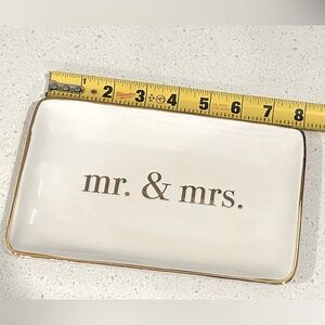 Mr & Mrs dish/plate